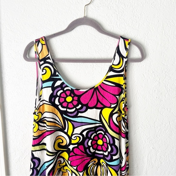 Vintage Y2K Top Women's Large The Pyramid Collection Hippie Floral Dopamine Boho - Picture 3 of 8